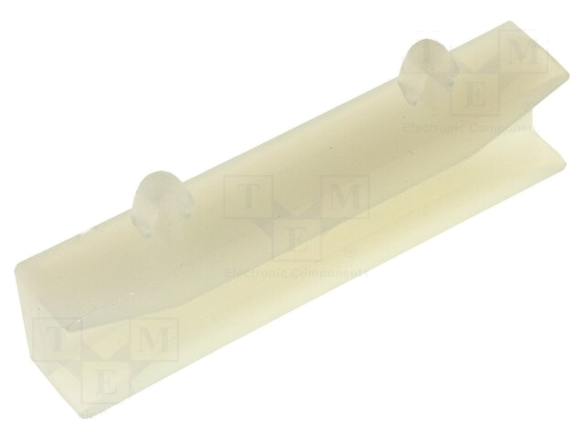 Geleider; polyamide; natuurlijk; A: 38,4mm; B: 20mm; C: 9,2mm Geleider; polyamide; natuurlijk; A: 38,4mm; B: 20mm; C: 9,2mm